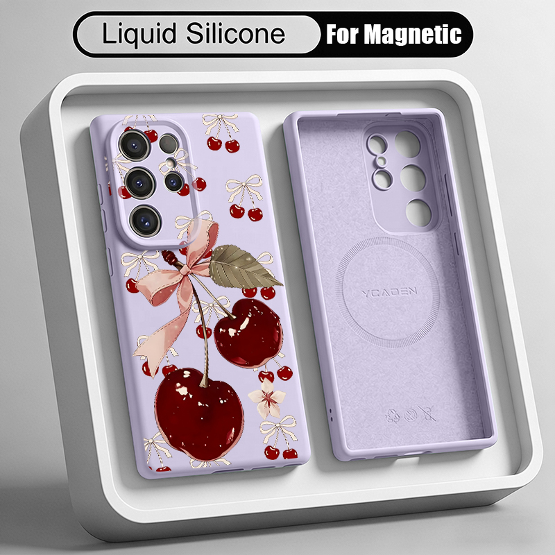 Liquid Silicone Magnetic Phone Case - Funda de silicona líquida con diseño