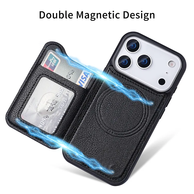 Funda Protectora para Teléfono - Leather Wallet Card Holder Phone Cover reseña y precio