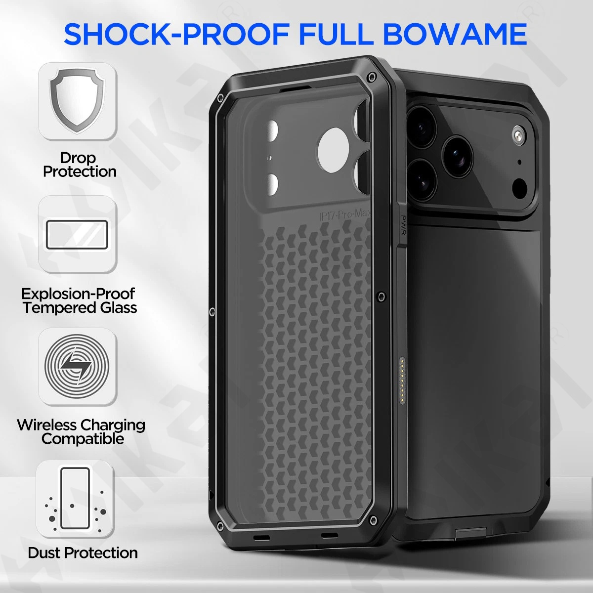 Funda adecuada para iPhone 18  - Heavy Duty 360 Full Body Protective Case reseña y precio