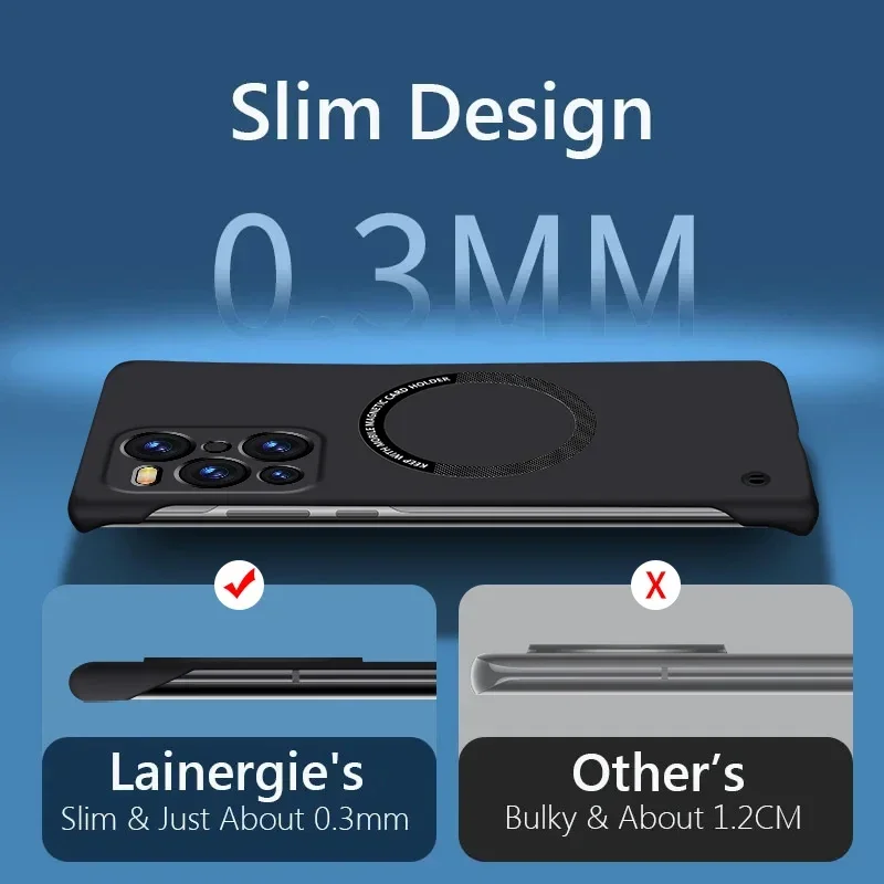 Funda de teléfono de lujo ultr - Ultra Thin Frameless Phone Cover reseña y precio