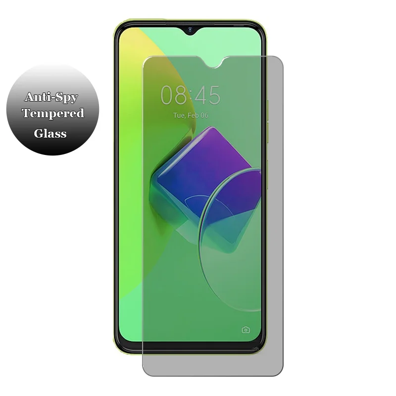 Funda antiespía para vivo y55s - Anti Spy Privacy Glass Case reseña y precio