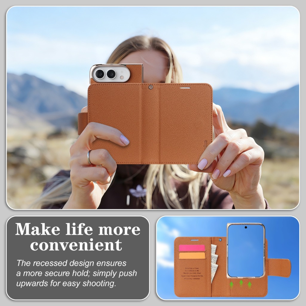Funda para teléfono con billet - Leather Wallet Card Holder Phone Cover reseña y precio