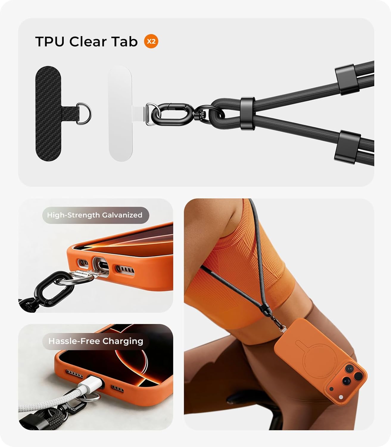 Correa para Teléfono con 2 Sop - Crossbody Lanyard Neck Strap Case reseña y precio
